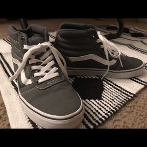 Gray Vans High Top Size 7 Women’s Skate Shoes